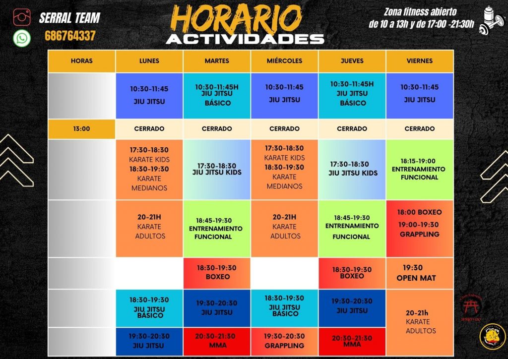 horarios 2026